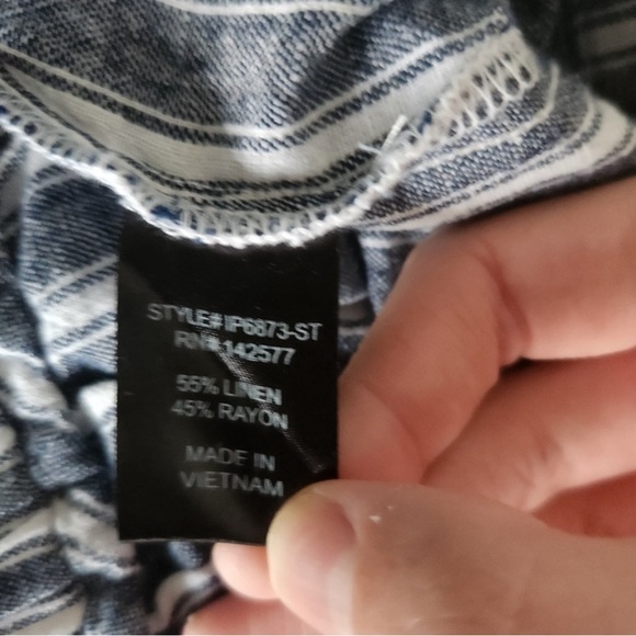 Iris Linen Pants - Striped - Picture 7 of 7